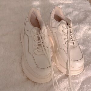 Women's Jeffrey Campbell white Platform Sneakers